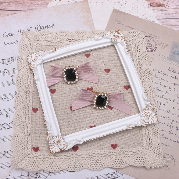 Kei Rhinestone Options 8 Hairclip Jirai Bowknot Color