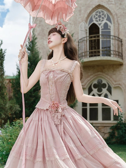 Sweet Lolita Floral Embroidery Brooch Set - Penny House