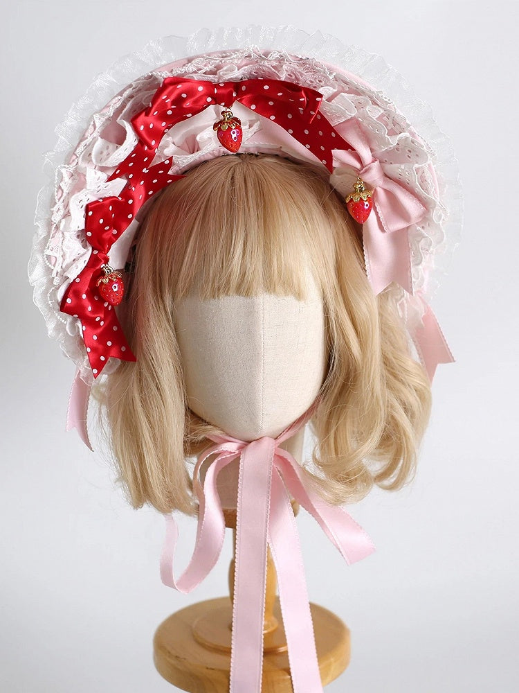 Accent 4-Color Bonnets Strawberry Lolita