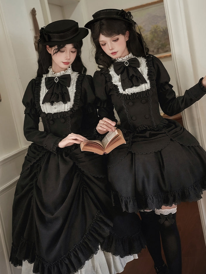 Ruffle Neckline Juliette and Black White Sleeves Top