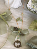 Lolita Necklace 2 Bow Green Options Pendant