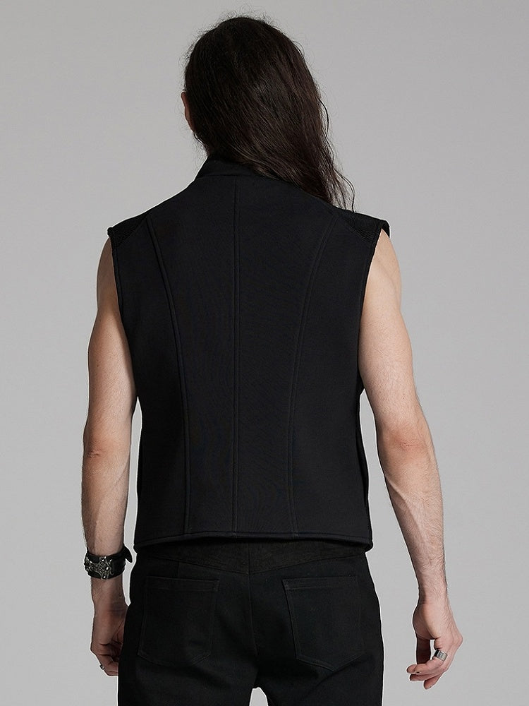 Black Men's Cyberpunk Personalized Vest