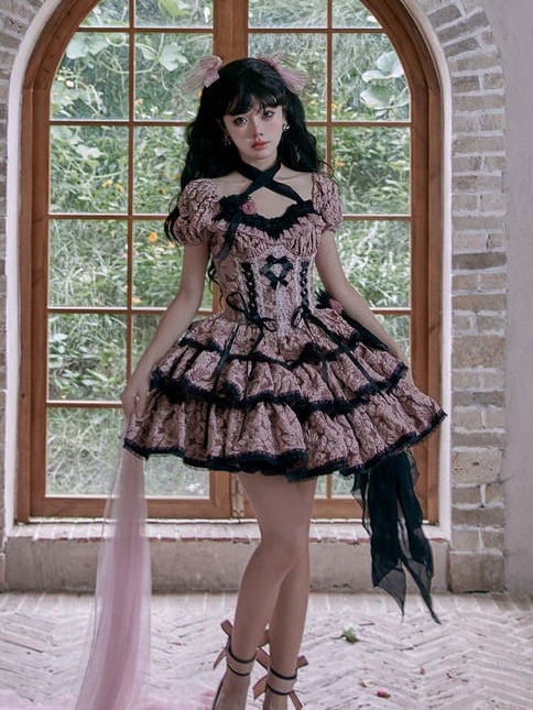 Bow Big Lolita Black Train
