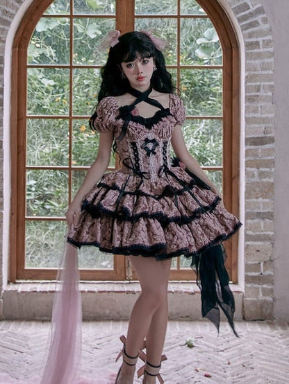 Bow Big Lolita Black Train