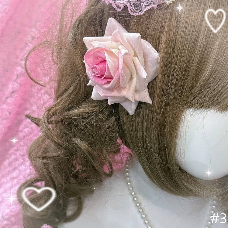 with Pink Hime Heart Fashion Sweet Gyaru Style