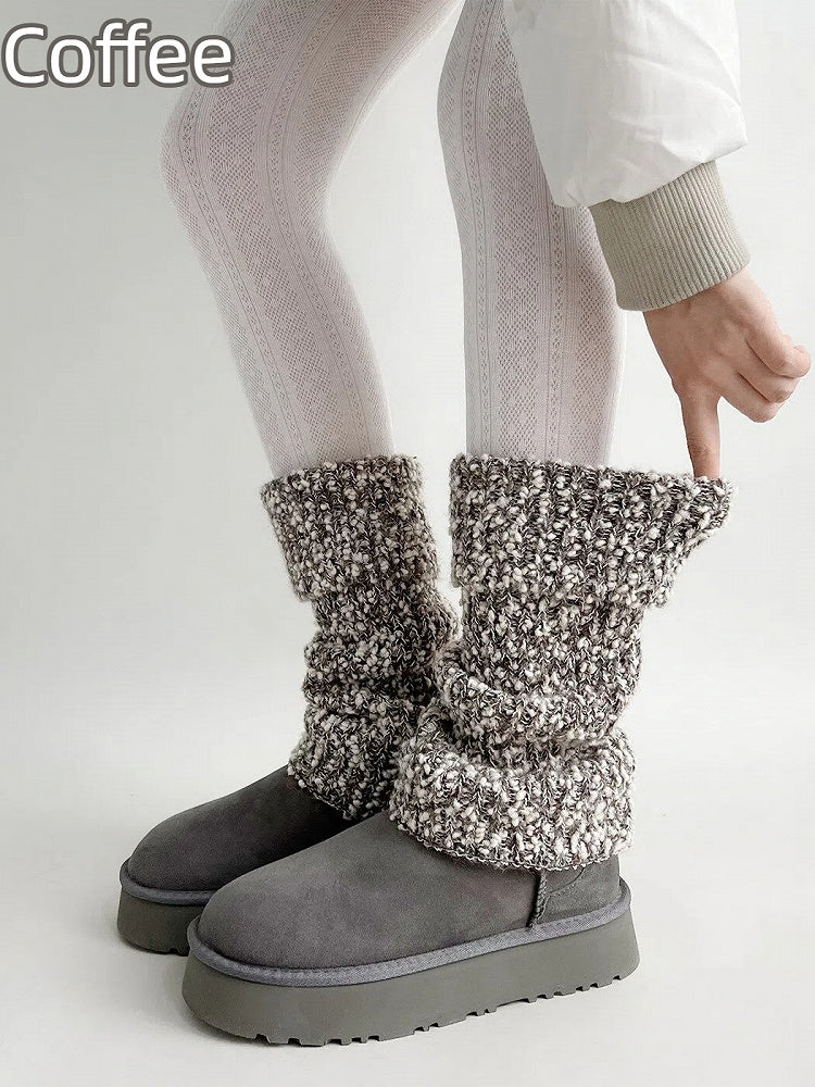 Knit Marled Leg (2 Colors) Warmers Chunky