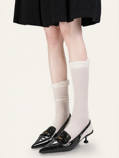 Minimalist Ruffled Calf Socks - ModaSwings