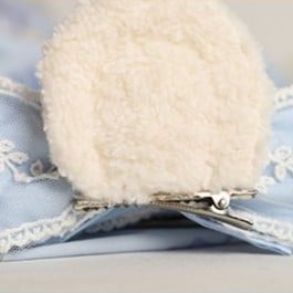 2 Blue White Lolita Bear Light Ear/Bowknot Sweet Options Hairclip