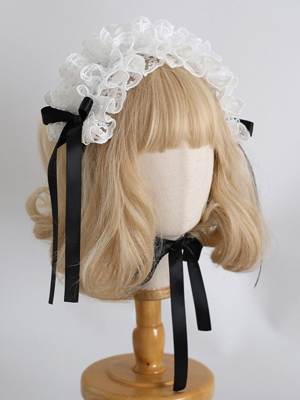 Color Details Sweet Options Ruffled Lolita Bowknot 9 Hairband