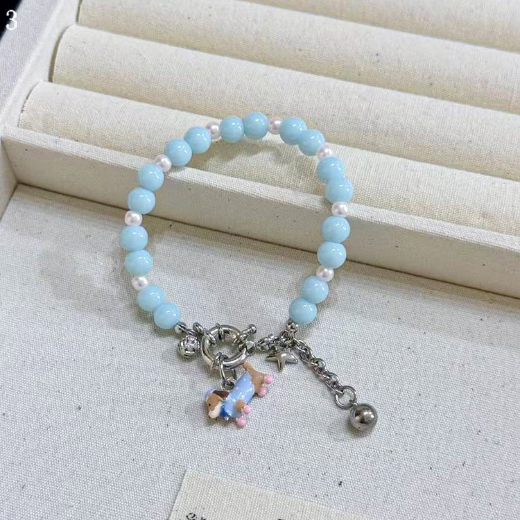 Necklace/Bracelet Options Puppy 3 Decorated Bittersweet Y2K