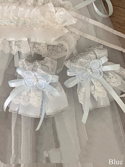 – Cuffs Accents 6 Delicate Lace with Wrist Color Options Butterfly