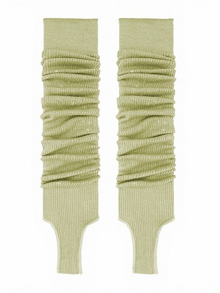 Minimalist Ribbed Ruffle Leg Warmers in 7 Colors - ModaSwings