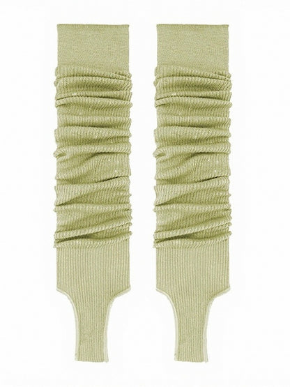 Minimalist Ribbed Ruffle Leg Warmers in 7 Colors - ModaSwings
