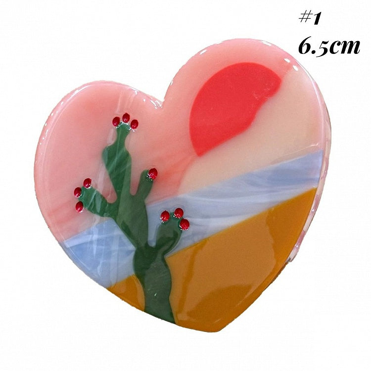 Western Town Life Inspired Hair Claw Clip