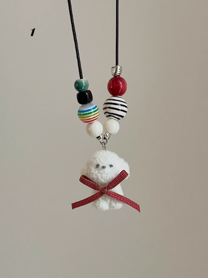 Y2K Niedliche Tier-Kordelzug-Halskette