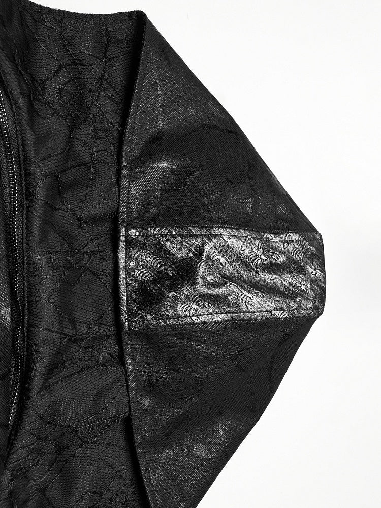 Black Long Wild Reaper Coat Men's