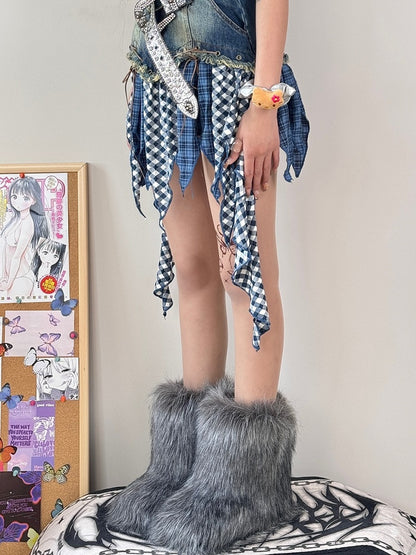 Nude Tights Butterfly Y2K Print