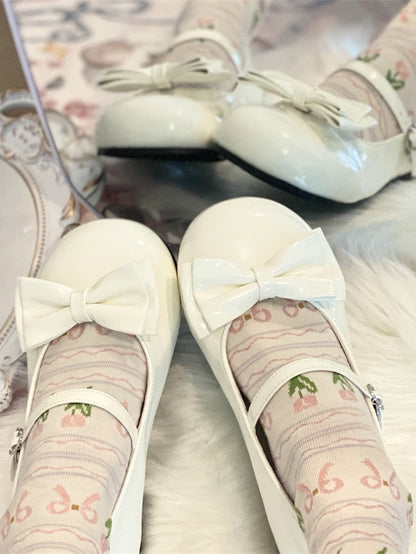 Color 4 in Bowknot Options Shoe Sweet Clips Lolita
