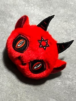Devil Gothic Red Brooch