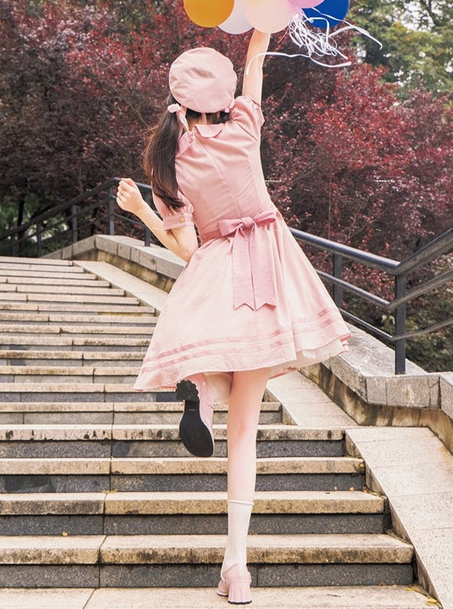 Sommerkleid Kula Sommer Streifenkleid Navy + Elegant