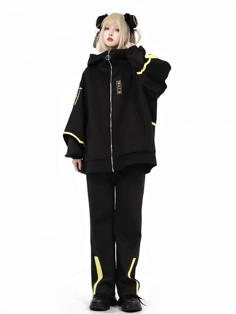 Pants Yellow and Sweat Black Luminous