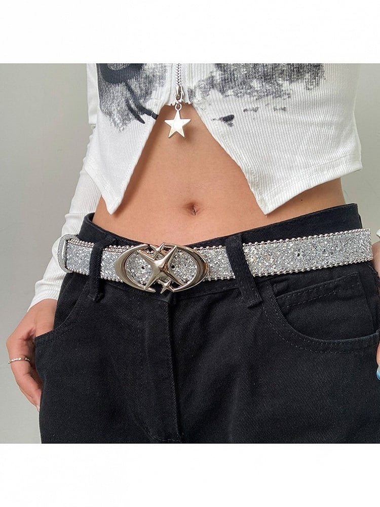 Ceinture à Sequins Y2K Perles Rondes - Kiwi Store