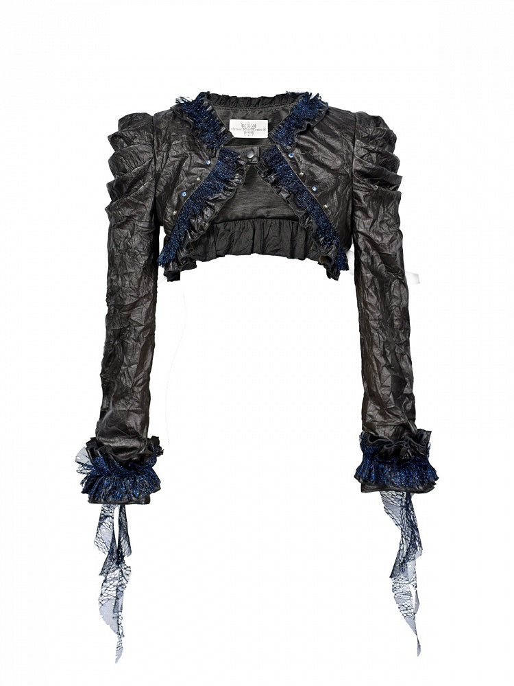 Punk Y3K Leather PU Jacket Short Rock Style