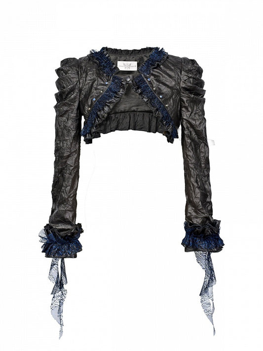 Punk Y3K Leather PU Jacket Short Rock Style