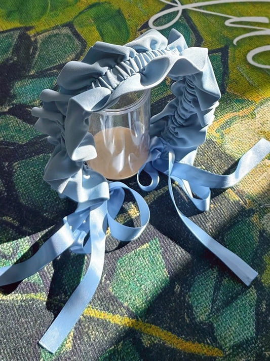 Headband Blue Ruffled