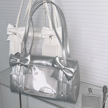 with Bag Ita Daily Bow Window Display PU Silver