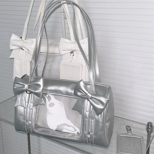 with Bag Ita Daily Bow Window Display PU Silver