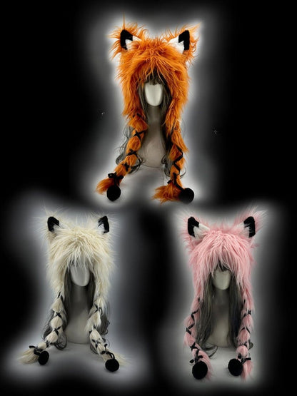 Fox Shaggy Wintermütze