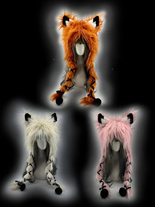 Fox Shaggy Wintermütze