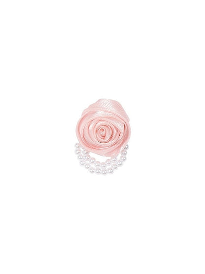 Pink / Beige Rose Brooch - With PUJI
