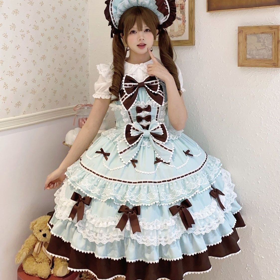 Lolita Fondant Cake JSK Suspender Dress – Sweet Summer Gown