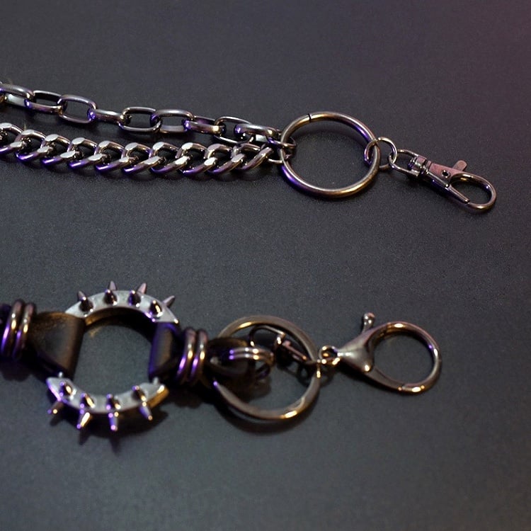 + チェーンベルトのディテール ブラックウエストスター