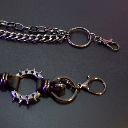 + チェーンベルトのディテール ブラックウエストスター