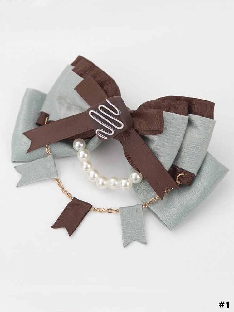 Lolita Mint 2 Sweet Chocolate Dessert Hairclip Green Options Series