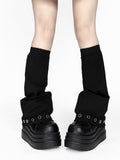 Warmers Decorations Black/White Leg with Metal Eyelet