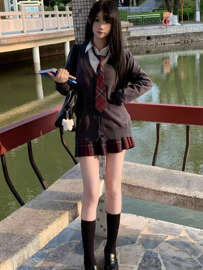 V-neck Cardigan 7 Knitted Color Options