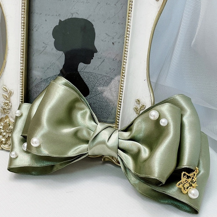 Star Color Decorated Bowknot Hairclip Options 8 Charm Beaded