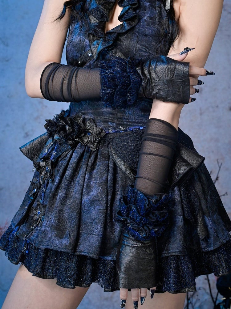 Punk Flounce Style Arm Sleeves Lace