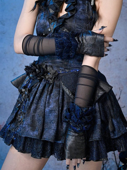 Punk Flounce Style Arm Sleeves Lace