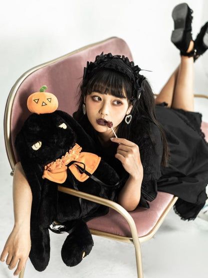 ミスターブラック パンプキンバニーバッグぬいぐるみ