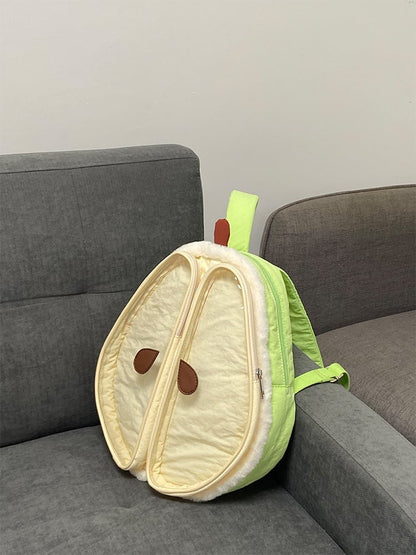 GreenWhite Cute Bag Pear-shaped Backpack Ita