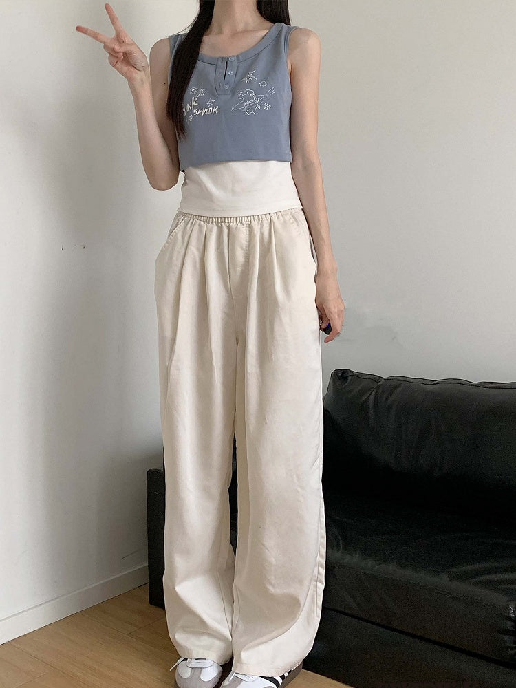 Top in Graffitiblau/Dunkelblau