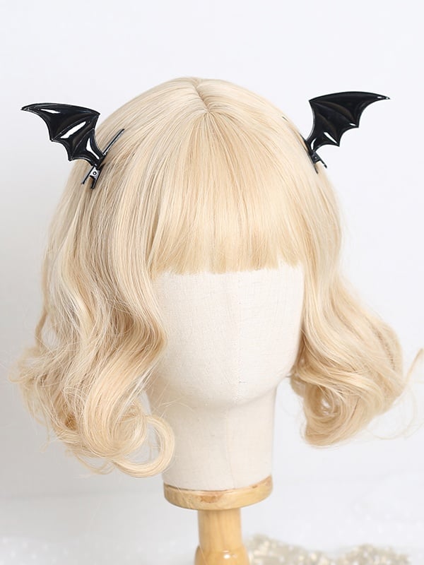 Lolita A Bat Hairclips Colors Polished Pair Wing 4 Gothic of