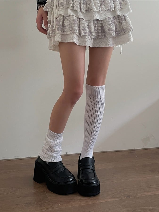 Length 40/60/80/100/120CM Knitted White Options Socks