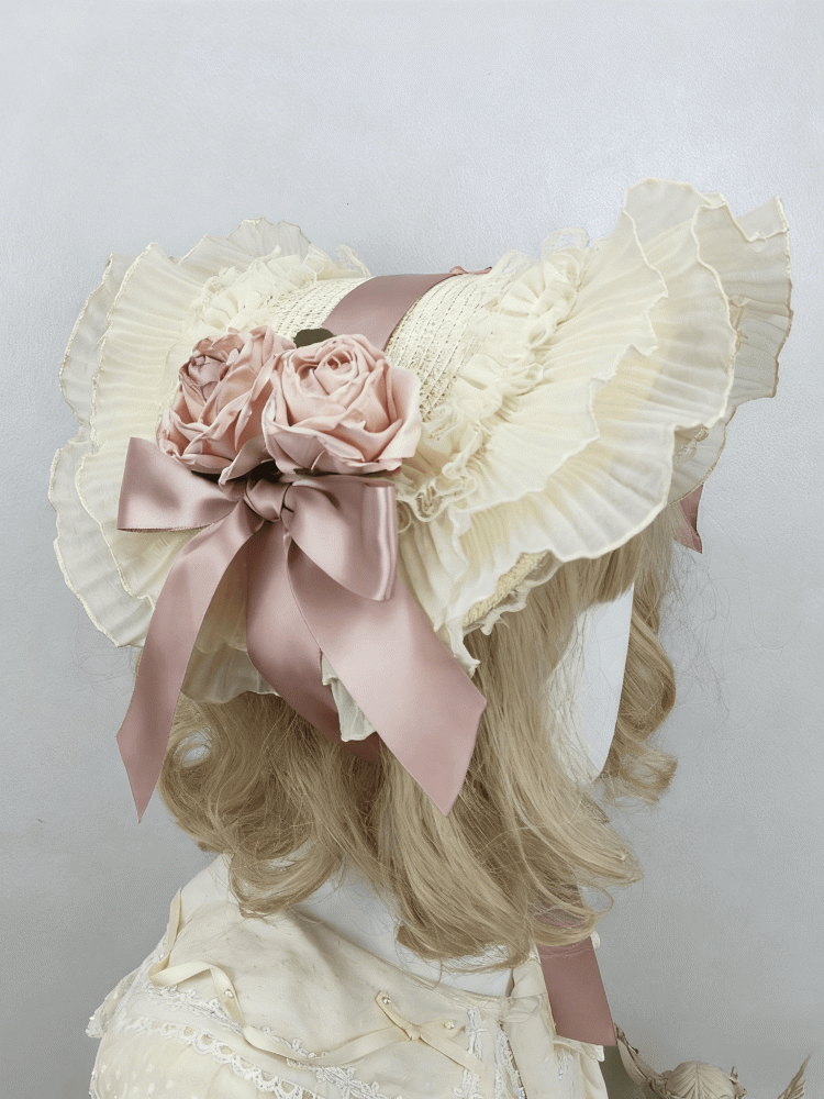 Blumenmuster Spitze Stroh Optionen Schleife 4 Trim Motorhaube groß