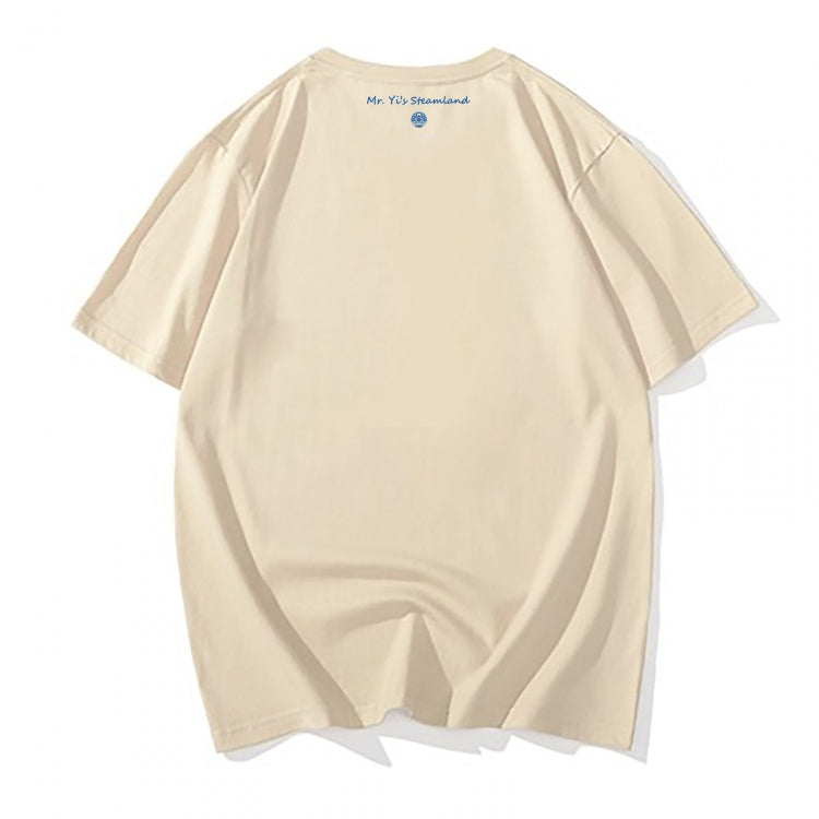 Hellgelbes Unisex-Grafik-T-Shirt